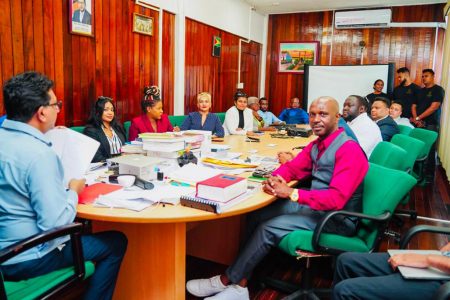 Realtors at the meeting with the AG (Ministry of Legal Affairs photo)