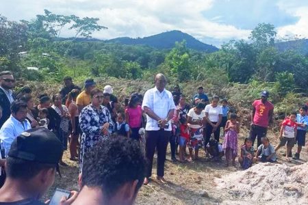 Yesterday, Sabrina John, one of the victims of Sunday’s Mahdia School Dormitory fire was laid to rest. Minister of Education, Priya Manickchand and Minister of Public Works, Juan Edghill attended the funeral in Karisparu, Region Eight where they both offered support and comfort to the family. (Department of Public Information photo)
