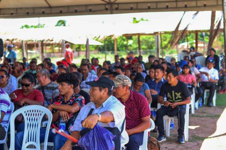 Some of those gathered at St Ignatius (Ministry of Finance photo)