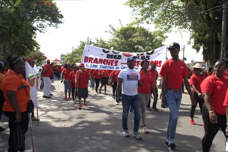 Trades Union Congress marchers
