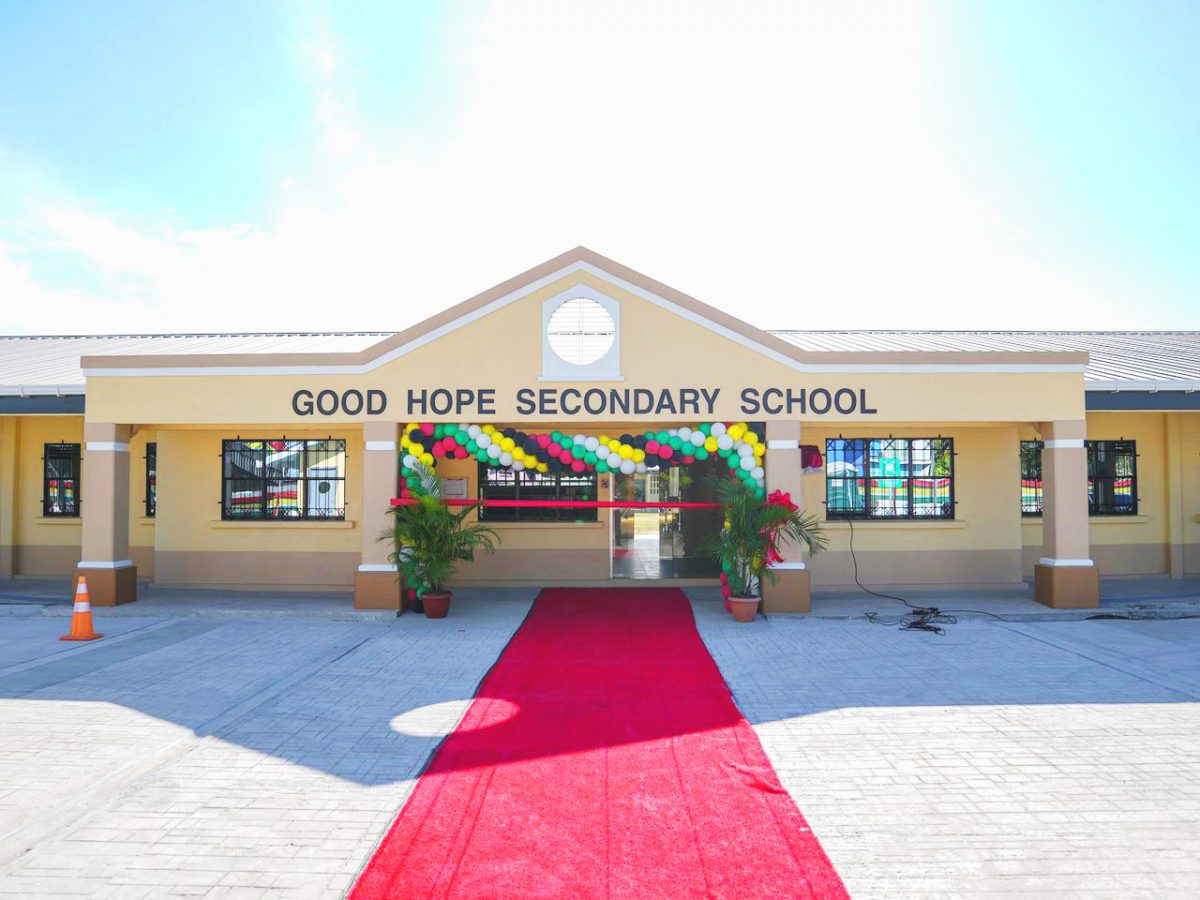 Billion-dollar Good Hope Secondary School commissioned - Stabroek News