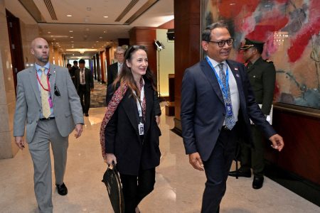 U.S. Director of National Intelligence Avril Haines attends the 20th IISS Shangri-La Dialogue in Singapore June 2, 2023. REUTERS/Caroline Chia/File Photo