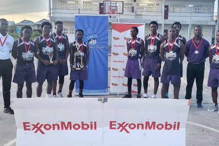 President’s College
displaying their accolades after storming to the Boy’s East Coast Demerara Conference Championship