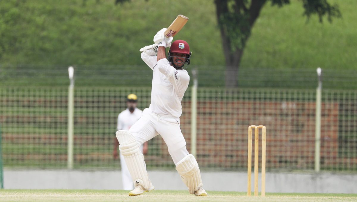 Left-handed opener Tagenarine Chanderpaul led the way for West Indies A with 83 not out (BCB photo)