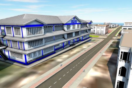 An artist’s impression of what the new Christ Church Secondary School will look like 