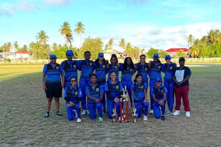The victorious Demerara U19 team
