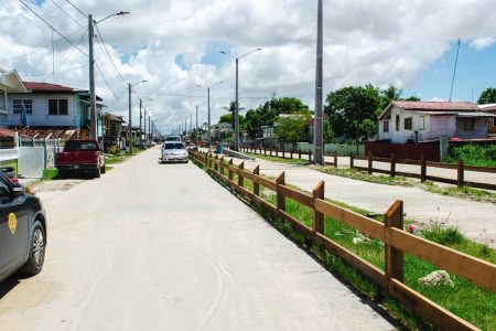 Part of the new boulevard (Ministry of Public Works photo)