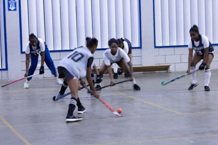 Kairya Scott (number 10) who netted seven goals in action.