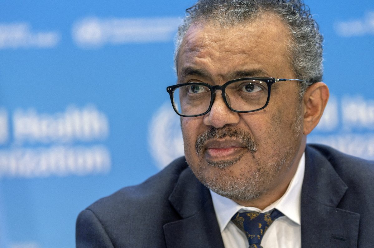 FILE PHOTO: Director-General of the World Health Organisation (WHO) Dr. Tedros Adhanom Ghebreyesus attends an ACANU briefing on global health issues, including COVID-19 pandemic and war in Ukraine in Geneva, Switzerland, December 14, 2022. REUTERS/Denis Balibouse//File Photo