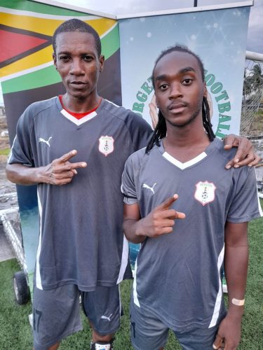 Beacons scorers Anthony Abrams and Makonnen Thompson