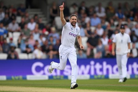 Chris Woakes picked up the key wickets of Usman Khawaja, Mitchell Marsh, and Alex Carey to help dismiss Australia for 224 in their 2nd Innings in the 3rd Ashes Test
