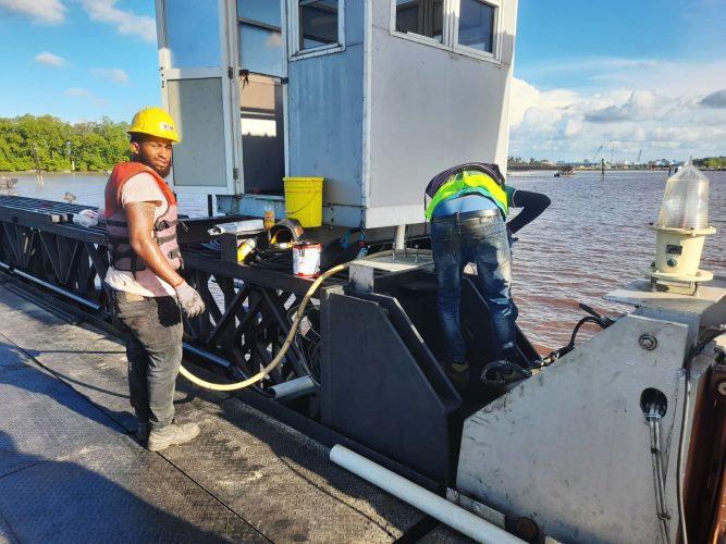 Works being carried out on Span 9