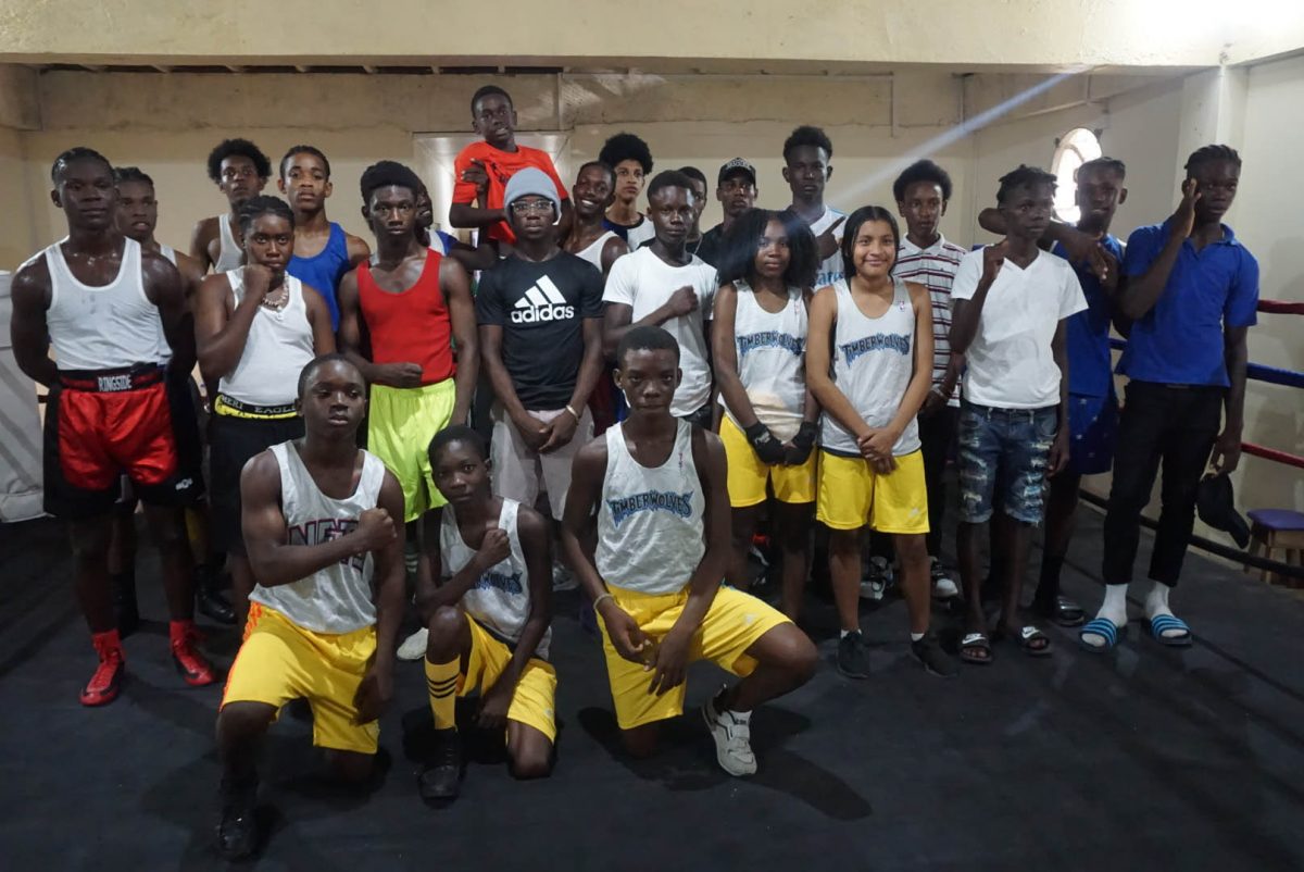 Keyon Britton earned the best boxer award when the Guyana Boxing Association (GBA) staged its Pepsi/Mike Parris U16 tournament yesterday at the Andrew ‘Sixhead’ Lewis Gym. (Emmerson Campbell photo)