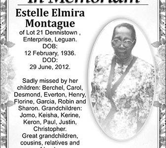 Estelle Elmira  Montague 