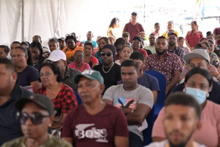 Some of those waiting to receive house lots (CH&PA photo)