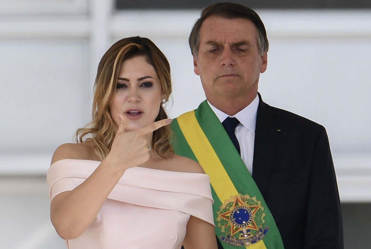 Michelle Bolsonaro and Jair Bolsonaro