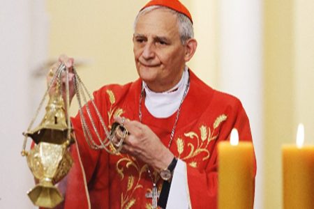 Cardinal Matteo Zuppi, Pope Francis' envoy and President of the Italian Episcopal Conference (CEI), leads a mass at the Cathedral of the Immaculate Conception in Moscow, Russia June 29, 2023. (Reuters photo)