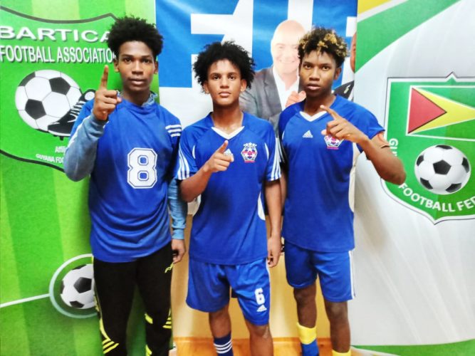 Rising Stars scorers Joshua Jones, Ian Gomes, and Shawn Bobb