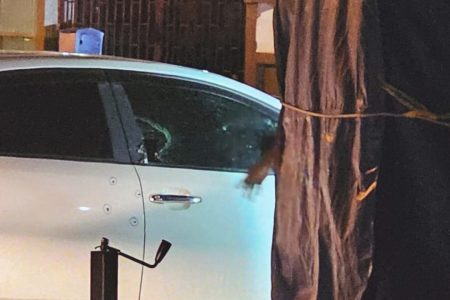 Several bullet holes seen in Safraz Khan’s car 