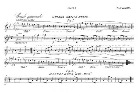 Plate 1. Carib Quamah and Macusi song “Hya, Hya”.
