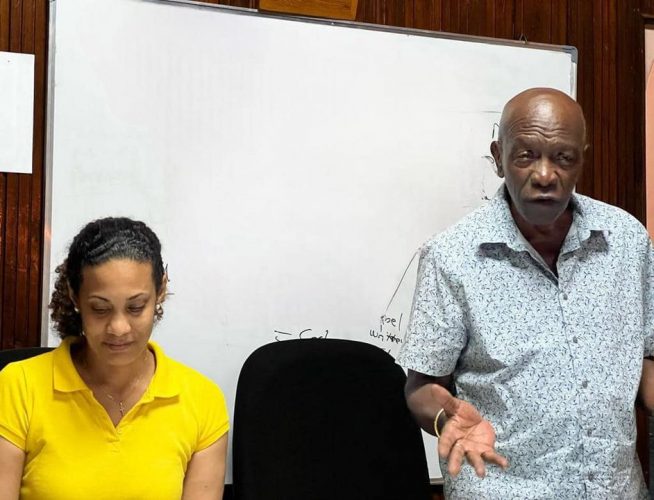 Jack Warner speaking at a UNC forum