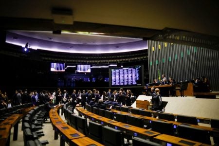 A general view shows the plenary of the Chamber of Deputies during a session to vote on a constitutional amendment that increases the government spending ceiling in Brasilia, Brazil December 20, 2022. REUTERS/Adriano Machado/File Photo