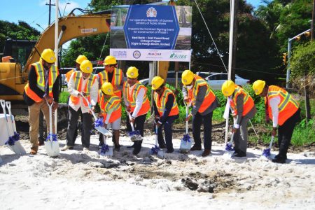 The turning of the sod for the Ogle to Eccles project