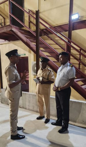  Nicklon Elliott during his visit to the Lusignan Prison