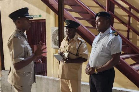  Nicklon Elliott during his visit to the Lusignan Prison