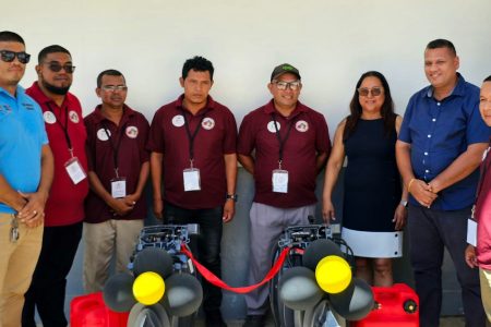 The boat engines and a generator that were donated to the health facilities of Waramuri and Manawarin villages. 