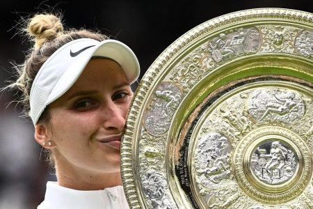 Marketa Vondrousova won 6-4 6-4 against the overwhelming crowd favourite to become the first unseeded player to take the Wimbledon women’s title. PHOTO: AFP