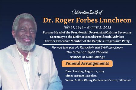 Dr. Roger Forbes Luncheon