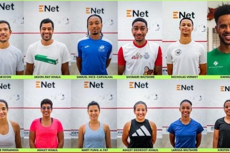 The Guyana senior squash team
