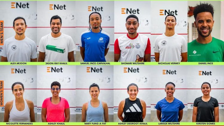 The Guyana senior squash team
