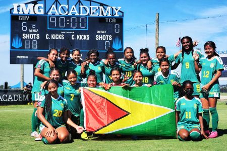 The Lady Jaguars Team which qualified for 2022 CONCACAF U17
Championship, after finishing second in the Qualifying Tournament

