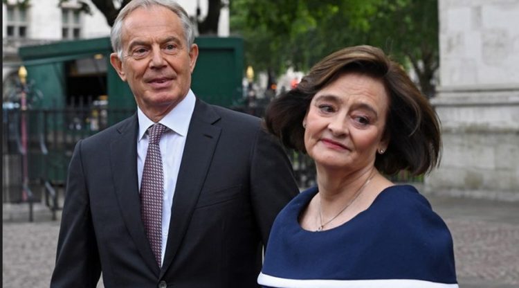 Tony and Cherie Blair