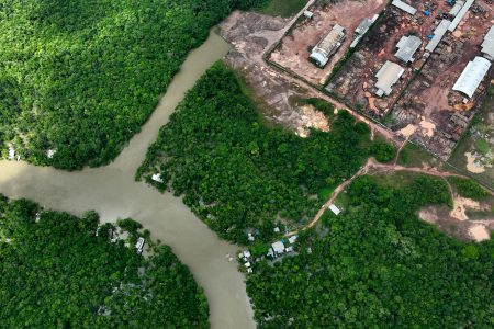 A general view shows the water conditions of the Piraiba river before a summit of Amazon rainforest nations, in Belem, Para state, Brazil August 5, 2023. REUTERS/Ueslei Marcelino