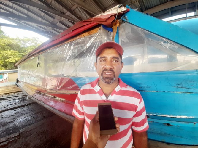 Eoshan Khemraj, Secretary of the Demerara Speed Boat Association