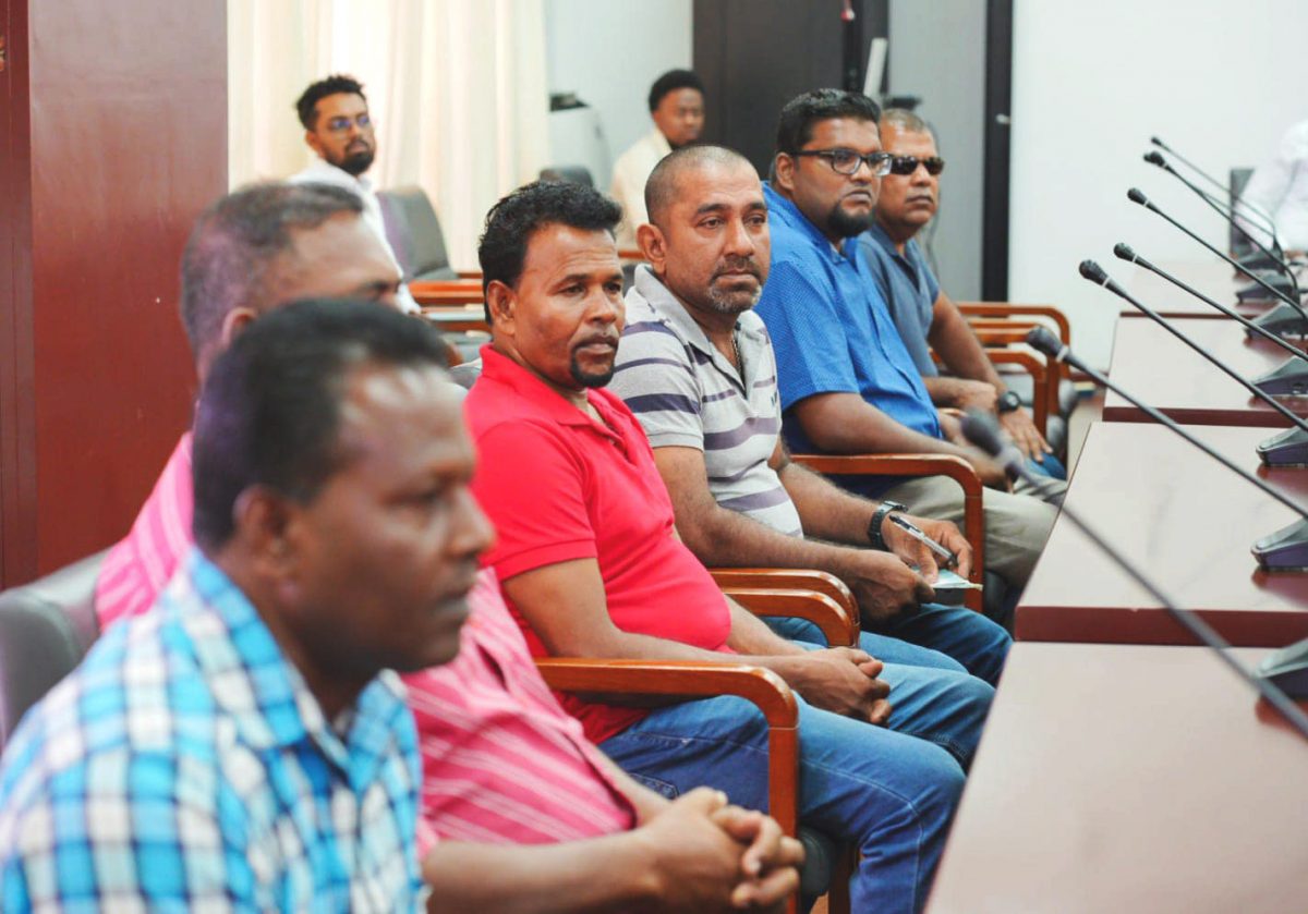 Some of the boat owners (Ministry of Finance photo)
