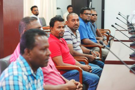 Some of the boat owners (Ministry of Finance photo)
