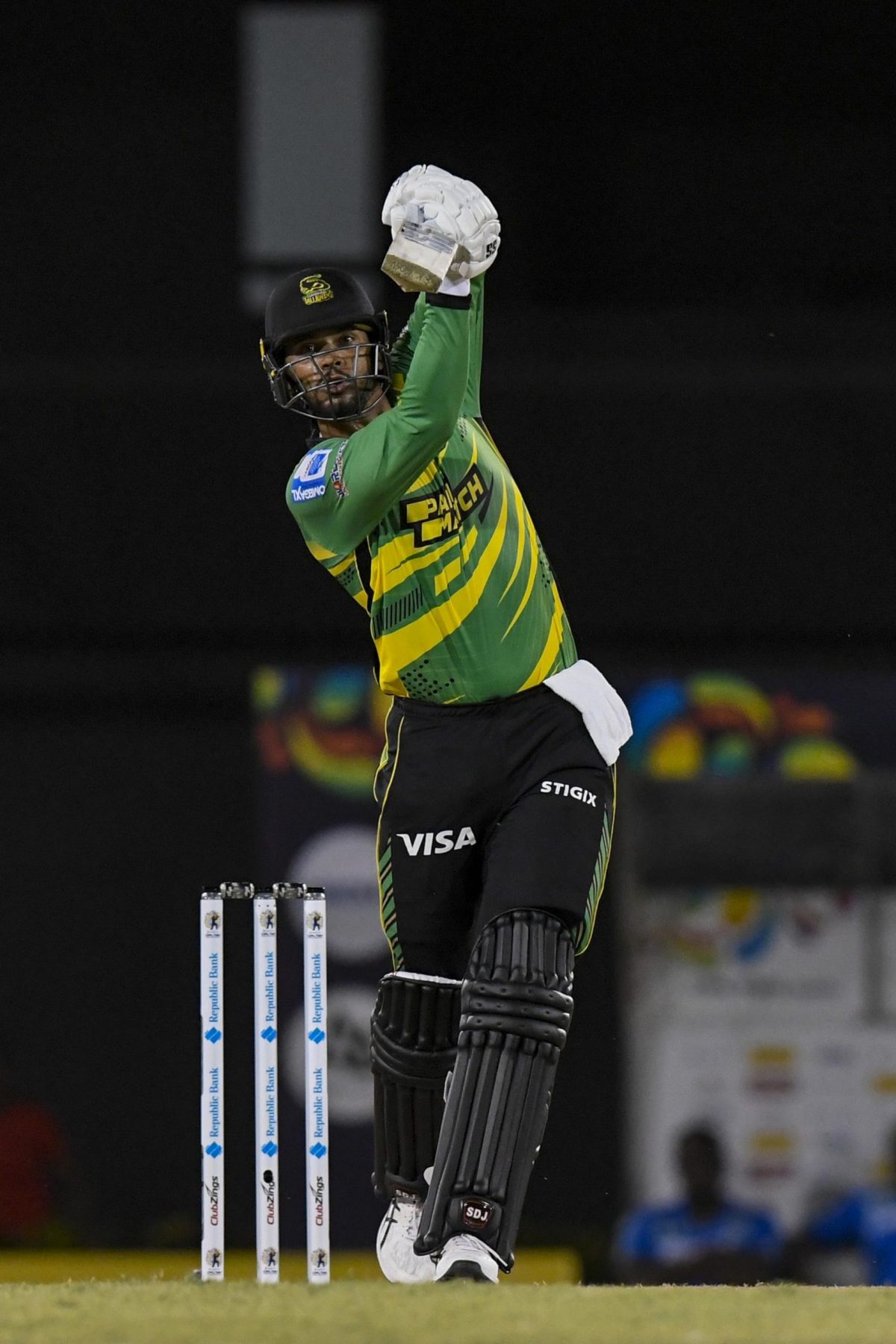 KING IN ALL HIS GLORY!  Brandon King was
his usual royal self in making the top score of 81
(Credit: CPL via Getty Images)