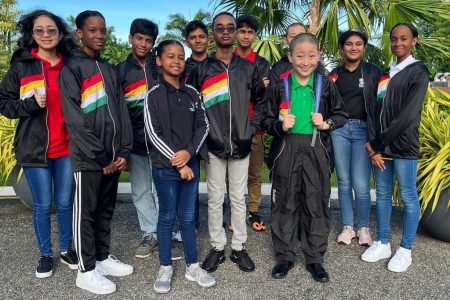 The Guyana team which is participating in the CAC Youth Chess Festival in Trinidad and Tobago