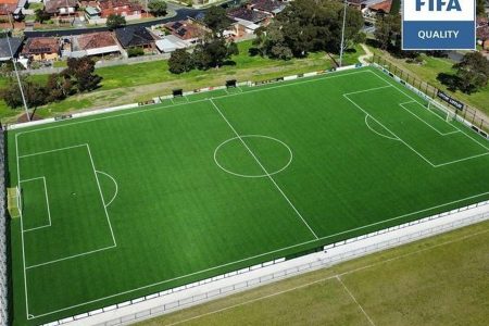  An impression of the artificial turf to be constructed in four Regional Associations.