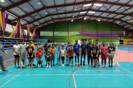  The Guyana Badminton Association 2023 Camp got underway on Monday.