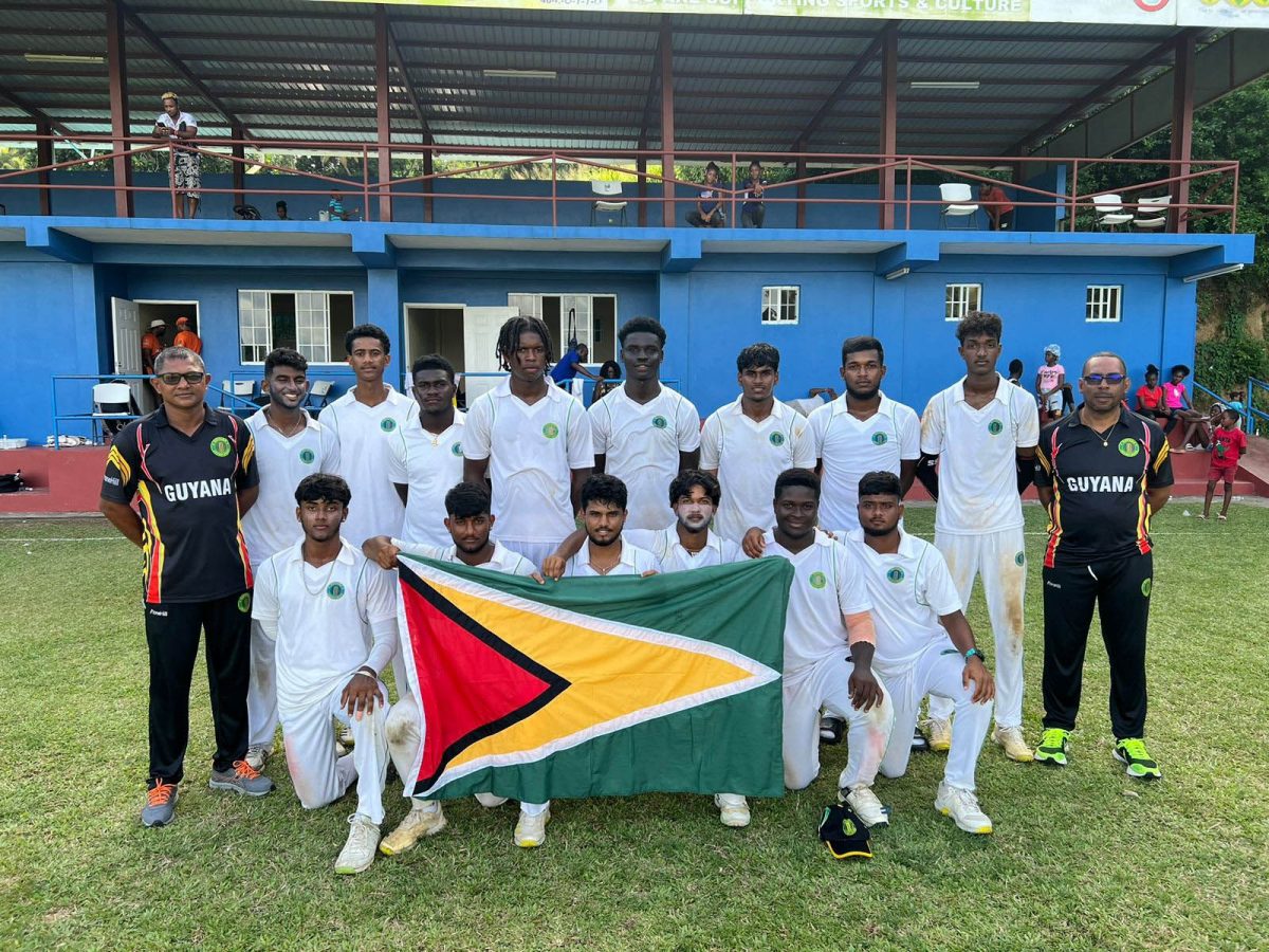 The Guyana Under-19 team.