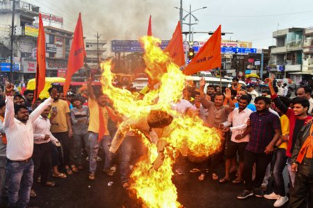 Disturbances in Haryana (AFP photo)