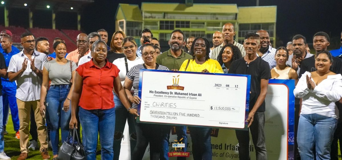‘Cricket For Charity’ provided 
a significant boost for many 
charitable organizations in Guyana.  