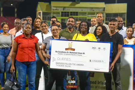 ‘Cricket For Charity’ provided
a significant boost for many
charitable organizations in Guyana.  
