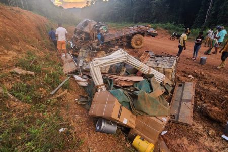 The scene of the accident (Police photo)