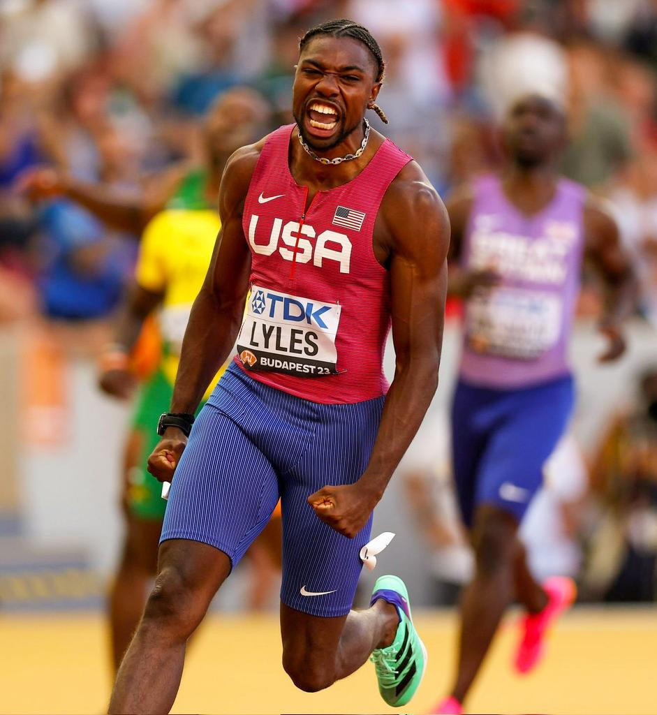 American Lyles delivers with 100m world gold Stabroek News